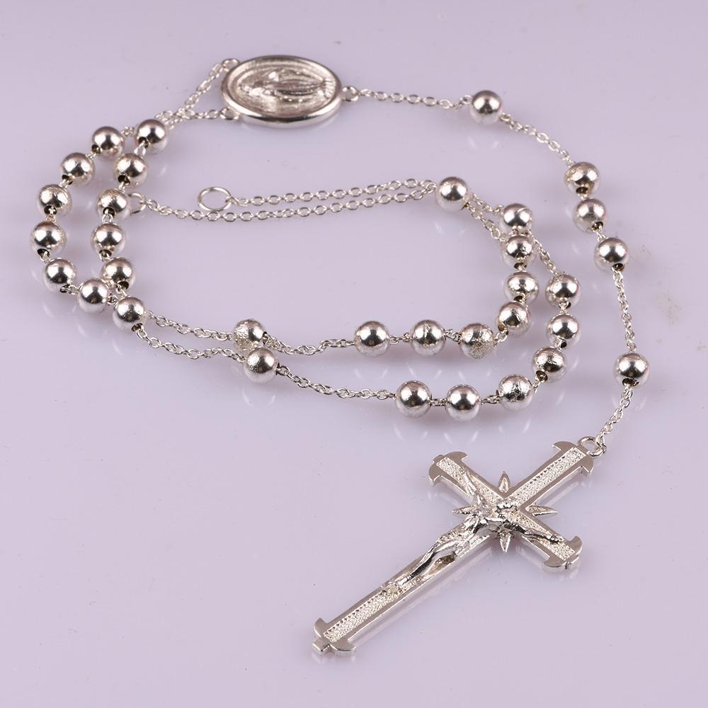 Holy Crucifix Rosary Necklace
